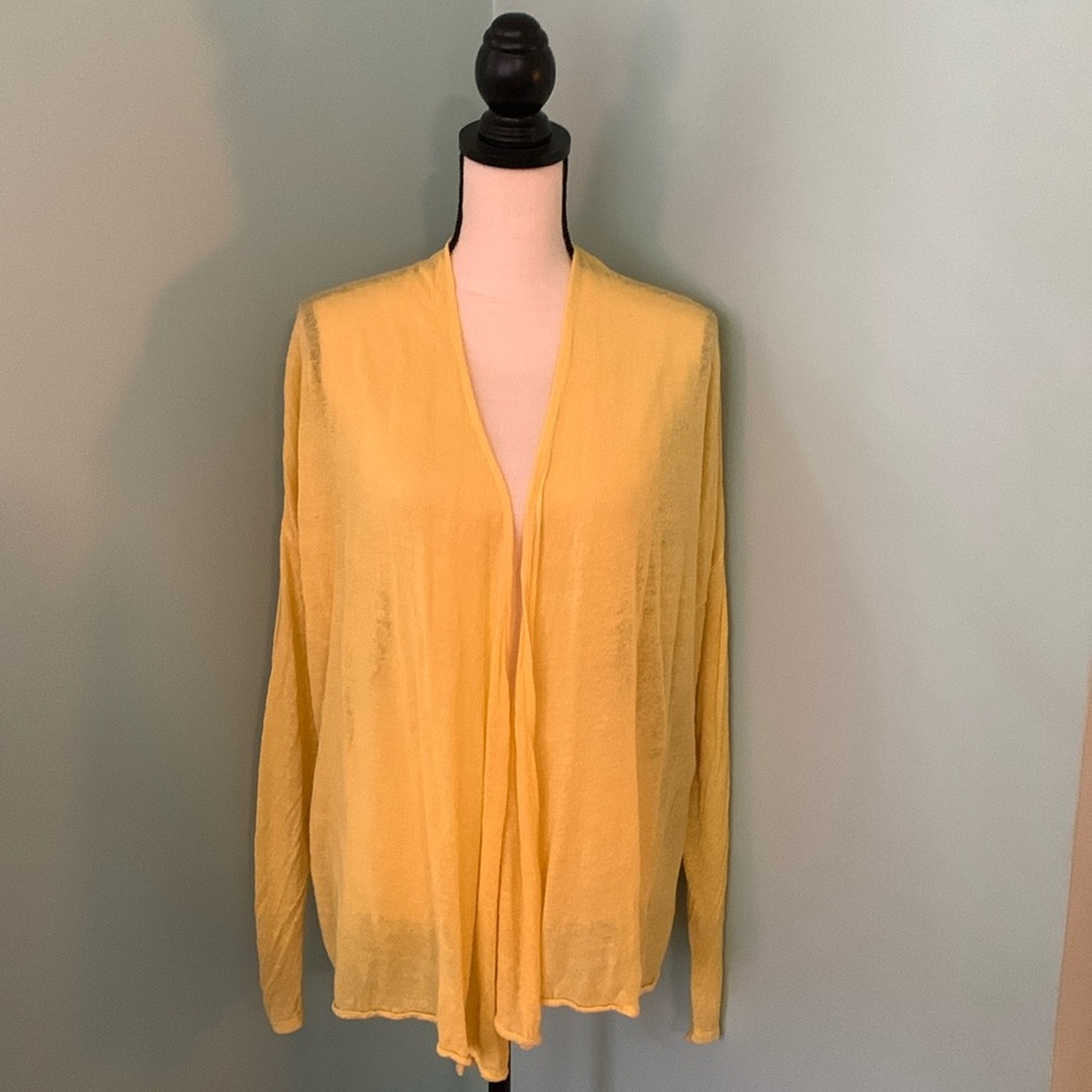 Bright Yellow Fever Cardigan. Size M